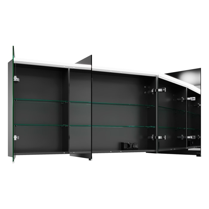 burgbad Vry Spiegelschrank 120,6 cm mit horizontaler LED-Beleuchtung