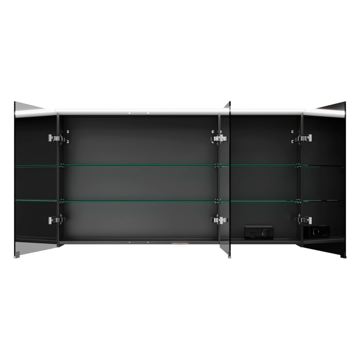 burgbad Vry Spiegelschrank 120,6 cm mit horizontaler LED-Beleuchtung und Waschtischbeleuchtung