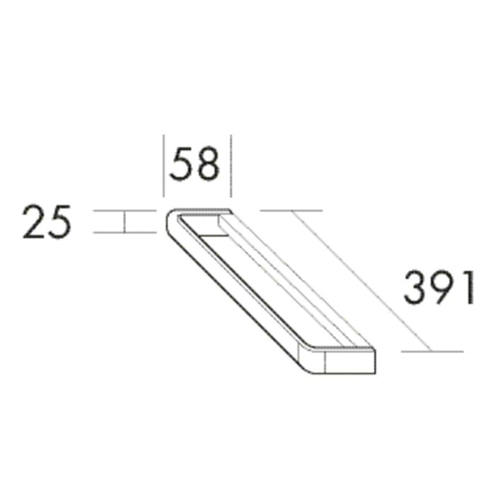burgbad Handtuchhalter für Waschtischunterschrank 39,1 cm