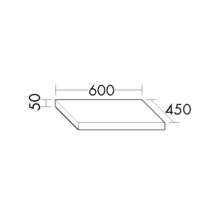 burgbad SYS30 Sitzkissen passend zu Bank und Rollcontainer, 60 x 45 cm