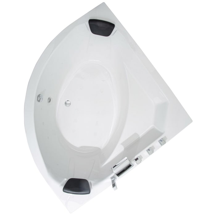 Caribia Apollo Badewanne 155 x 155 cm ohne Schürze