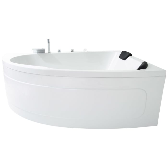 Caribia Delta XL Badewanne 180 x 130 cm mit Schürze, für Ecke rechts