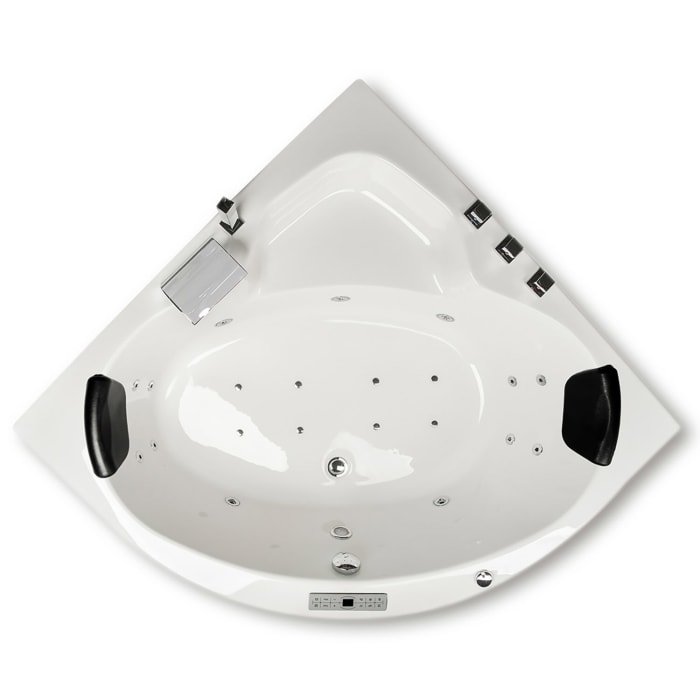 Caribia Rio Premium Whirlpool 140 x 140 cm mit Schürze