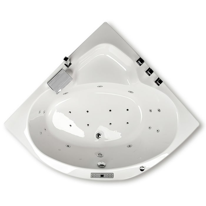 Caribia Rio Premium Whirlpool 130 x 130 cm mit Schürze