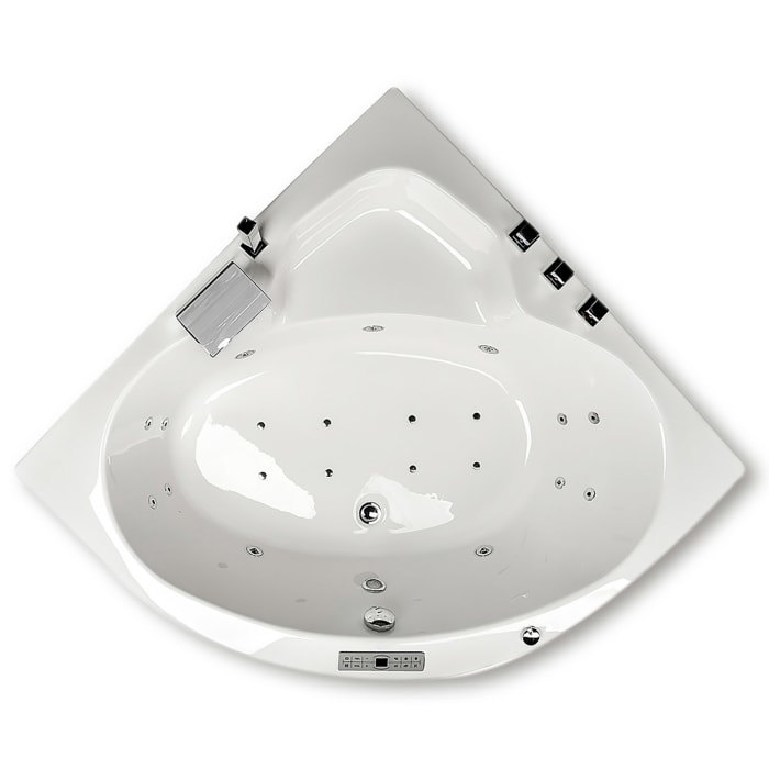 Caribia Rio Premium Whirlpool 140 x 140 cm mit Schürze