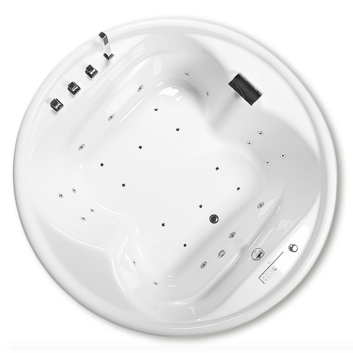 Caribia Vidal Premium Whirlpool 182 x 182 cm ohne Schürze, rund