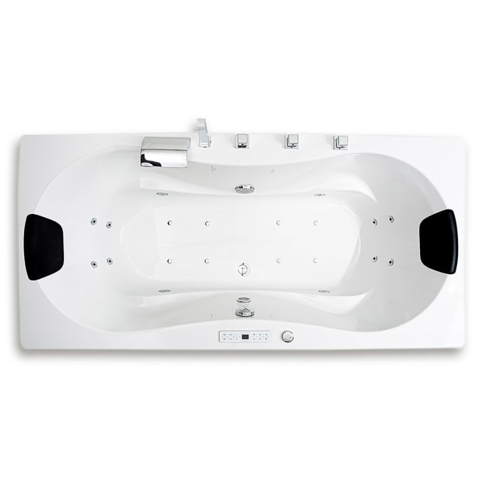 Caribia Trento Premium Whirlpool 190 x 90 cm ohne Schürze