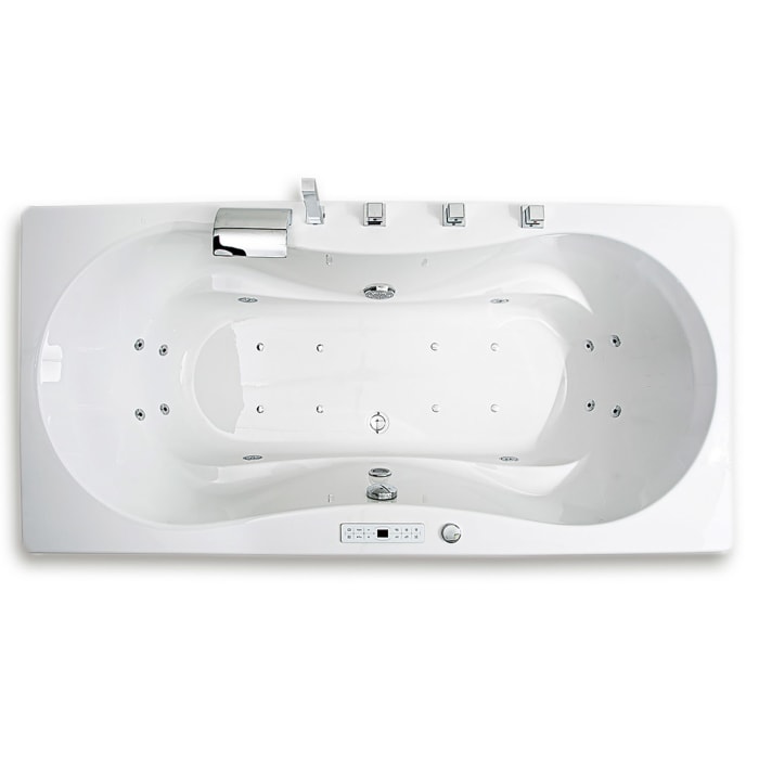 Caribia Trento Premium Whirlpool 190 x 90 cm ohne Schürze