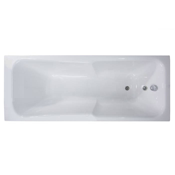 Caribia Rhodos Badewanne 190 x 75 cm ohne Schürze