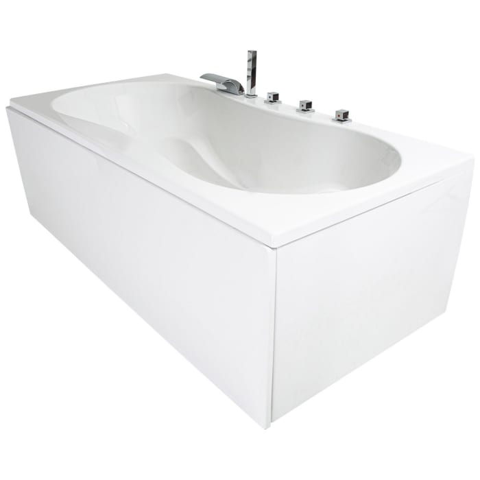 Caribia Trento Badewanne 190 x 90 cm mit Schürze
