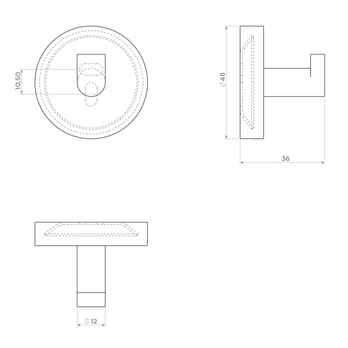 Clou Flat Kleiderhaken 2er Pack