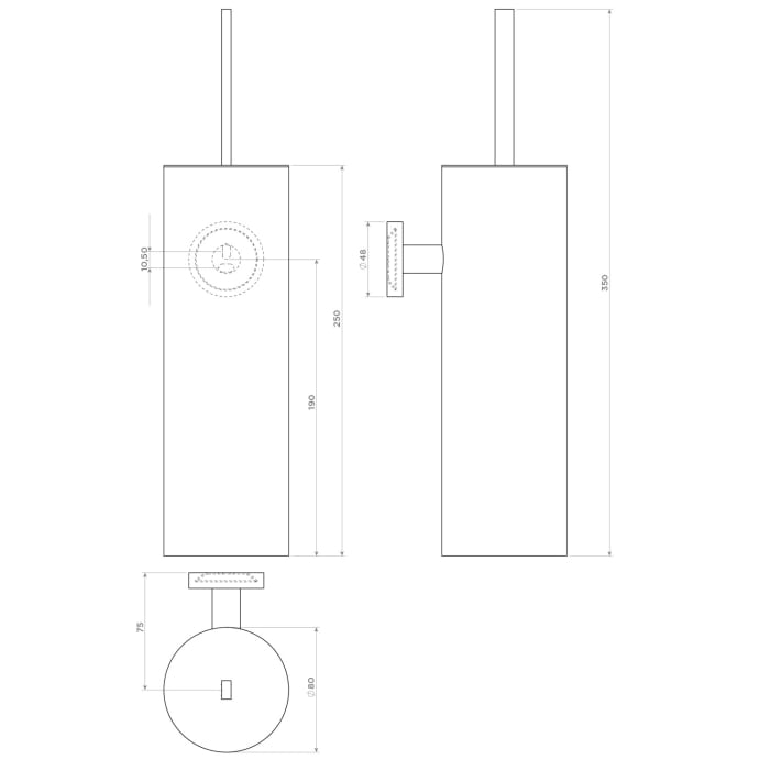 Clou Flat WC-Bürstengarnitur
