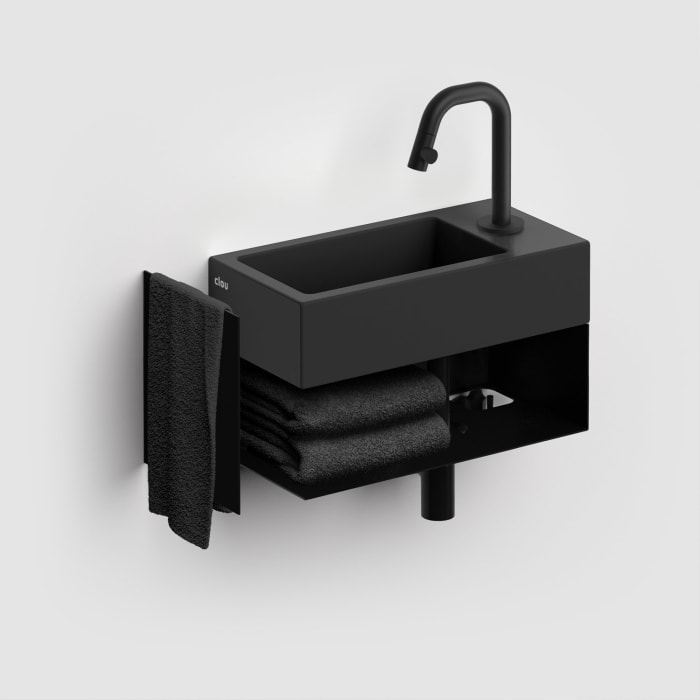 Clou Flush 3 Right Keramik-Handwaschbecken 36 x 18 cm mit Hahnloch rechts