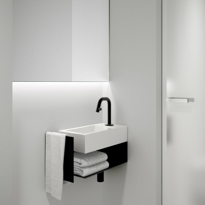 Clou Flush 3 Right Keramik-Handwaschbecken 36 x 18 cm mit Hahnloch rechts