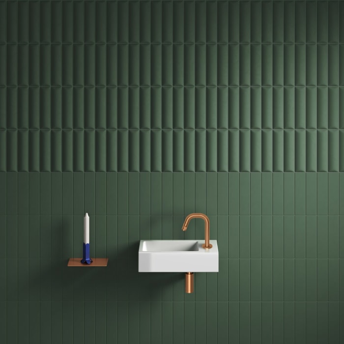 Clou Flush 3 Right Keramik-Handwaschbecken 36 x 18 cm mit Hahnloch rechts