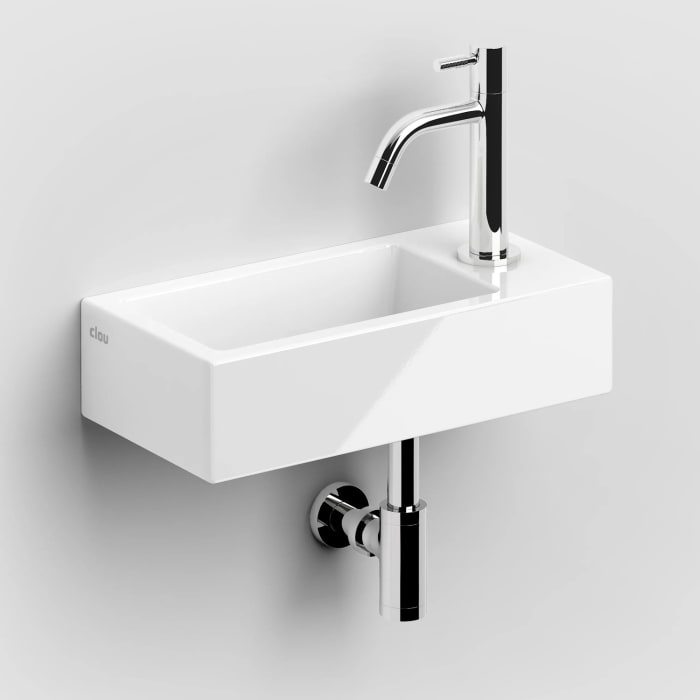 Clou Flush 3 Right Keramik-Handwaschbecken 36 x 18 cm mit Hahnloch rechts