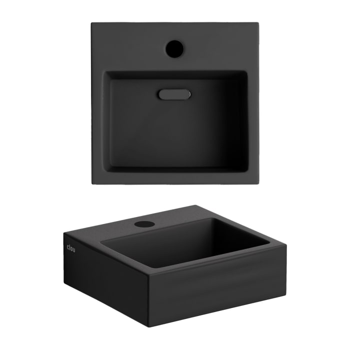 Clou Flush Handwaschbecken mit 1 Hahnloch 28 cm