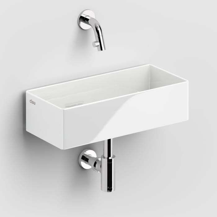 Clou New Flush 3.1 Keramik-Handwaschbecken 38 x 18 cm ohne Hahnloch