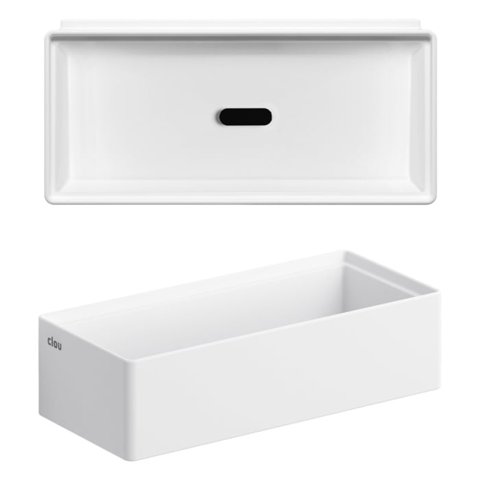 Clou New Flush 3.1 Aluite-Handwaschbecken 38 x 18 cm ohne Hahnloch