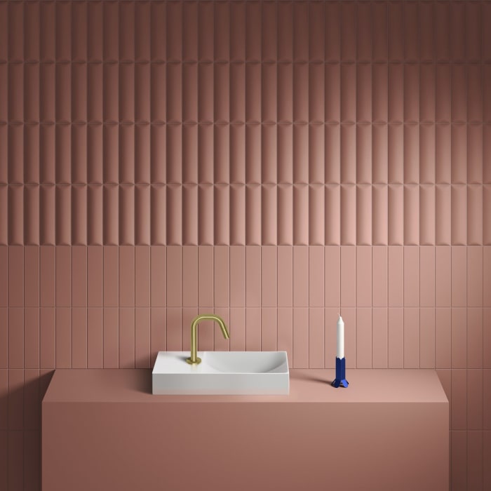 Clou Vale Left Keramik - Handwaschbecken 45 cm mit Hahnloch