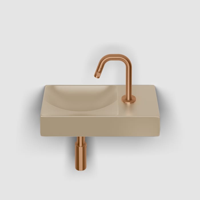 Clou Vale Right Keramik - Handwaschbecken 38 cm mit Hahnloch