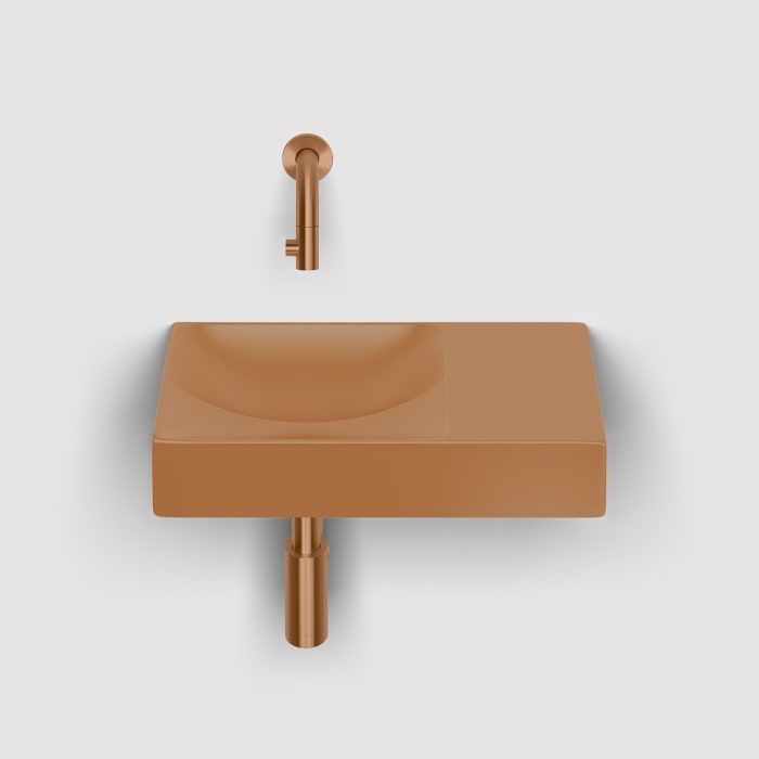 Clou Vale Right Keramik - Handwaschbecken 38 cm ohne Hahnloch