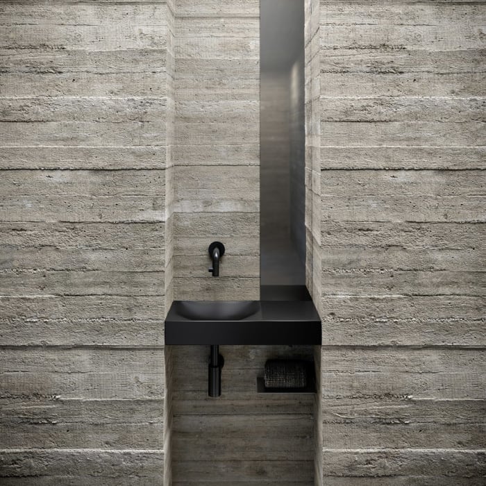 Clou Vale Right Keramik - Handwaschbecken 45 cm ohne Hahnloch