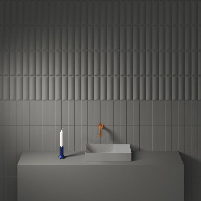 Clou Vale Right Keramik - Handwaschbecken 38 cm ohne Hahnloch