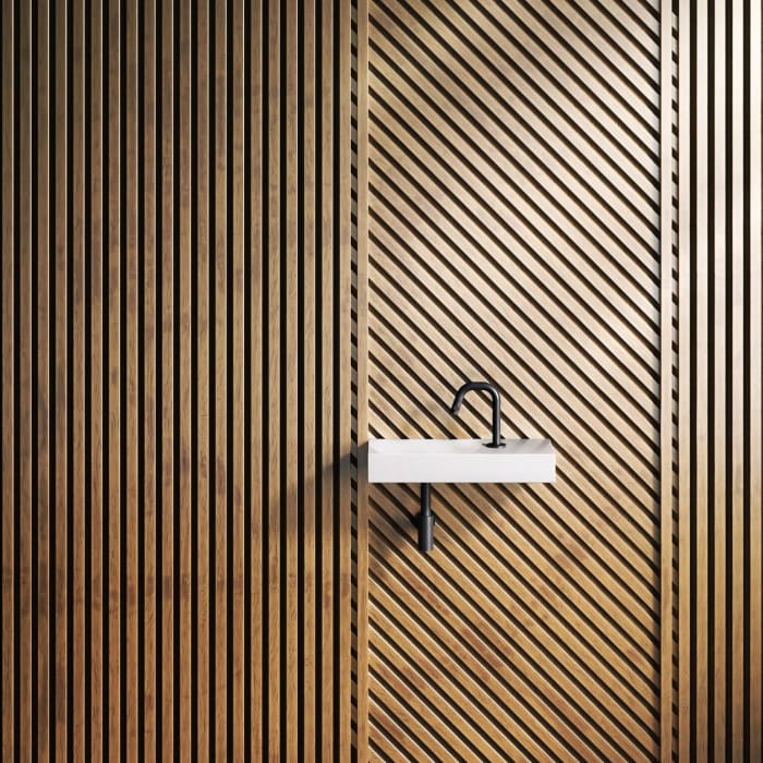 Clou Vale Right Keramik - Handwaschbecken 38 cm mit Hahnloch