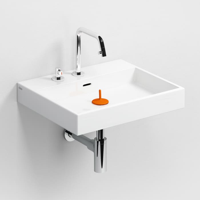 Clou Wash Me Keramik - Waschtisch 50 cm mit 3 vorgestochenen Hahnlöchern