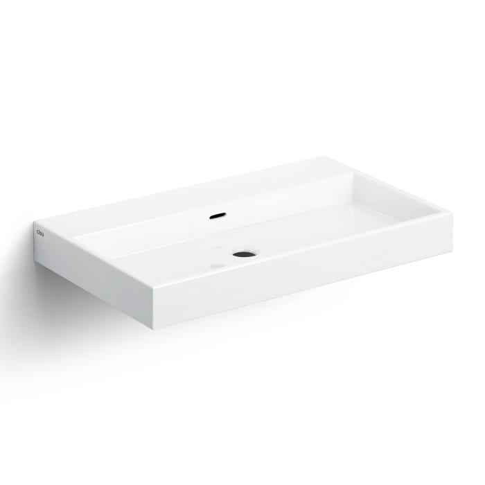 Clou Wash Me Keramik Waschtisch 70 cm mit 3 vorgestochenen Hahnlöchern