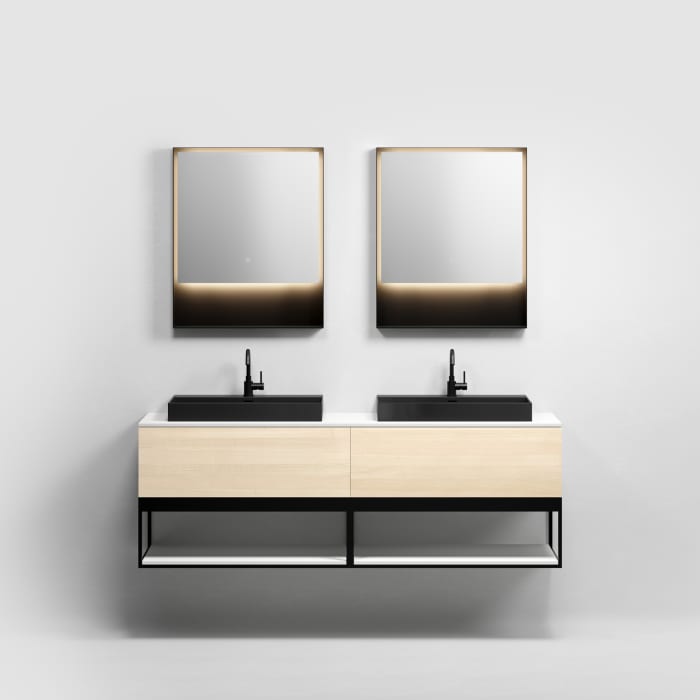 Clou Wash Me Keramik - Waschtisch 70 cm mit 3 vorgestochenen Hahnlöchern