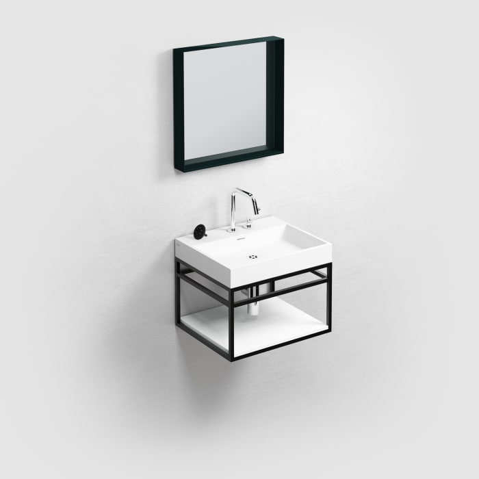 Clou Wash Me Mineralmarmor - Waschtisch 50 cm mit 3 vorgestochenen Hahnlöchern