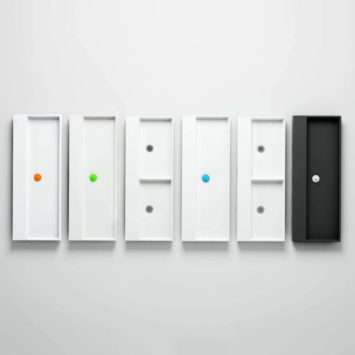 Clou Wash Me Keramik - Waschtisch 110 cm mit 7 vorgestochenen Hahnlöchern