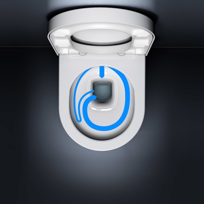 Clou Hammock Wand-WC-Set 49 cm, spülrandlos mit WC-Sitz slim