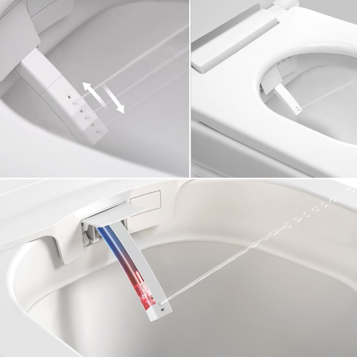 Clou CLEVER Dusch-WC mit Turbo Flush mit WC-Sitz