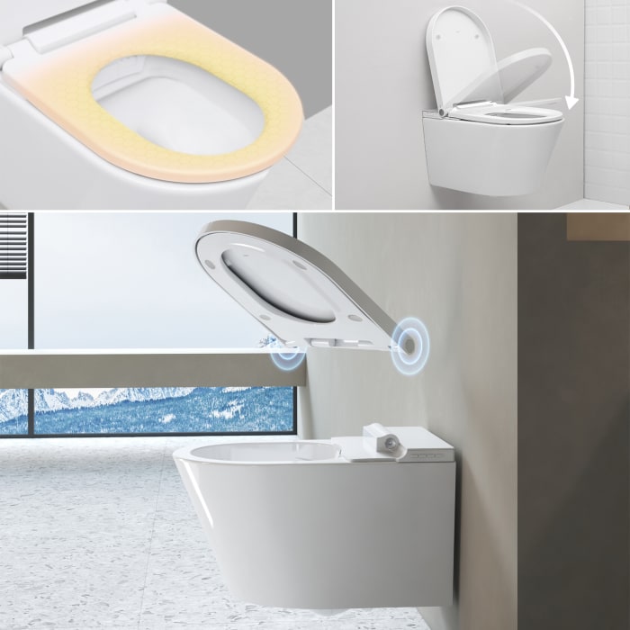 Clou CLEVER Dusch-WC mit Turbo Flush mit WC-Sitz