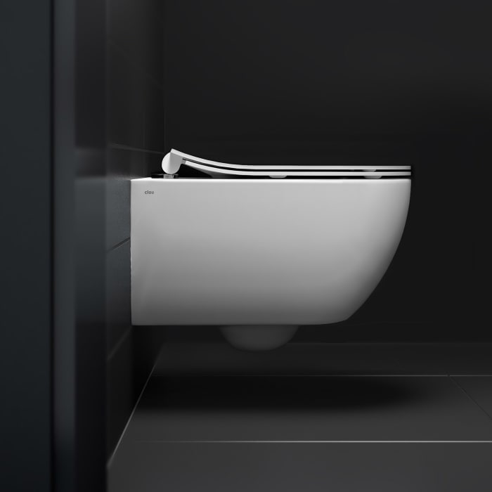 Clou New Hammock Wand-WC-Set kompakt, spülrandlos mit WC-Sitz Slim