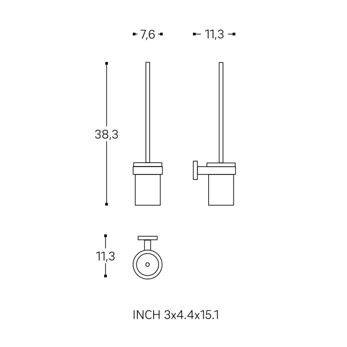 COSMIC Start Toilettenbürstengarnitur