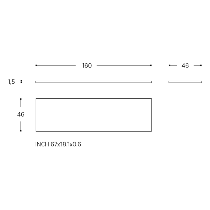 COSMIC Wish Abdeckplatte 160 cm