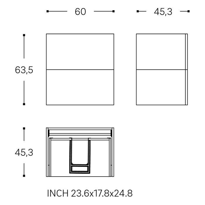 COSMIC Wish Waschtischunterschrank 60 cm