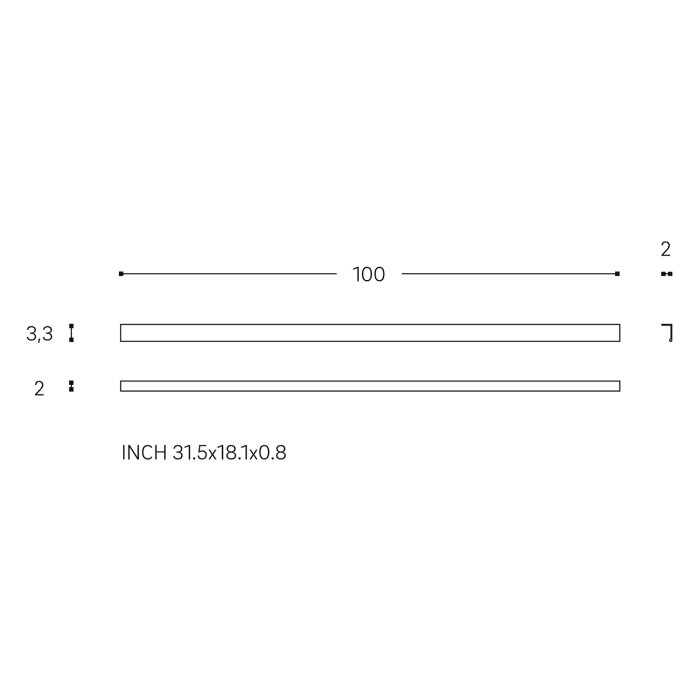 COSMIC Wish Möbelgriff (2er Set) 100 cm