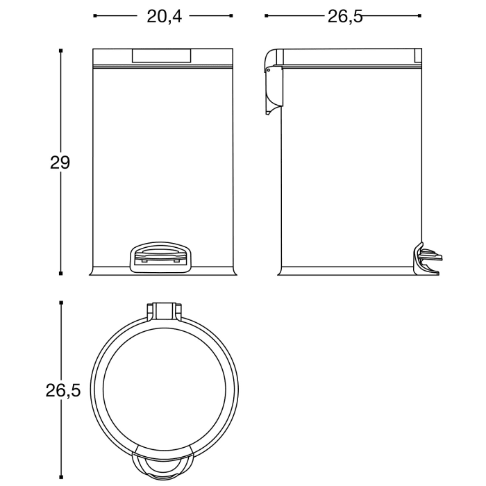 COSMIC Essentials Abfallbehälter 5 Liter