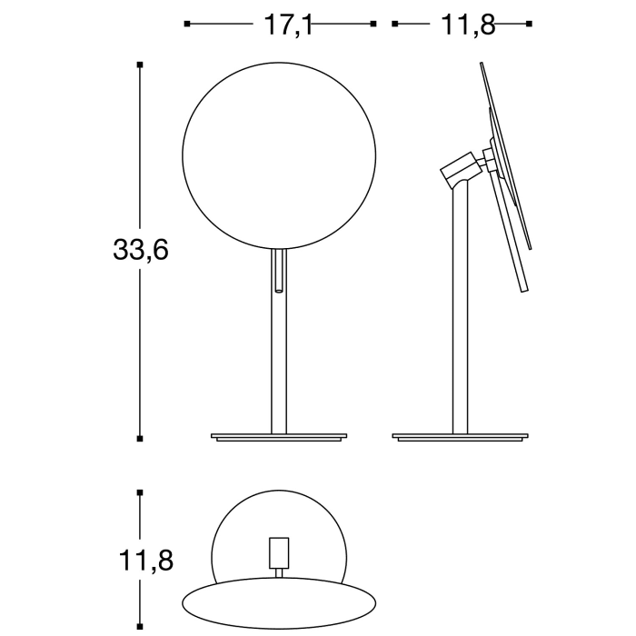 COSMIC Essentials Stand-Kosmetikspiegel