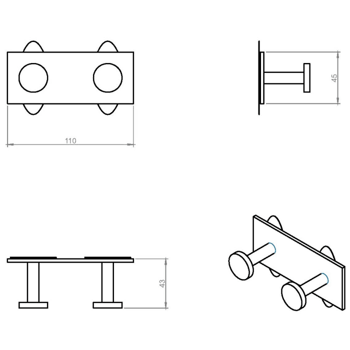 COSMIC Stick Doppelhaken