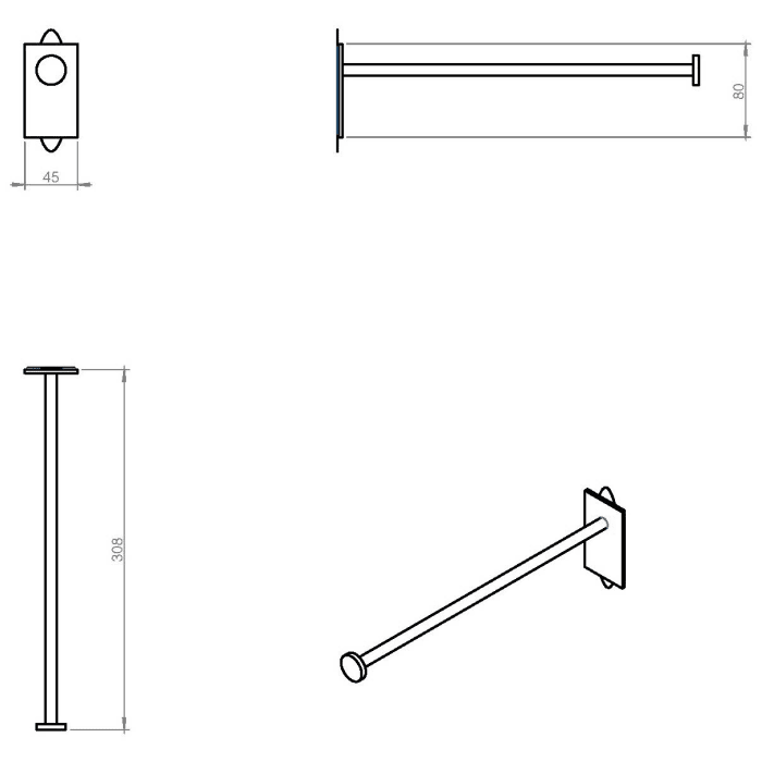 COSMIC Stick Handtuchstange