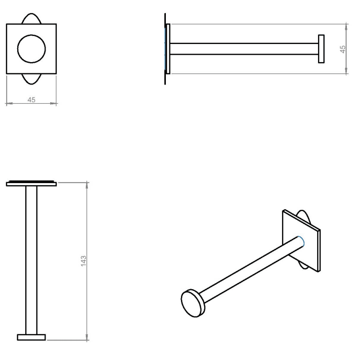 COSMIC Stick Rollenhalter ohne Deckel
