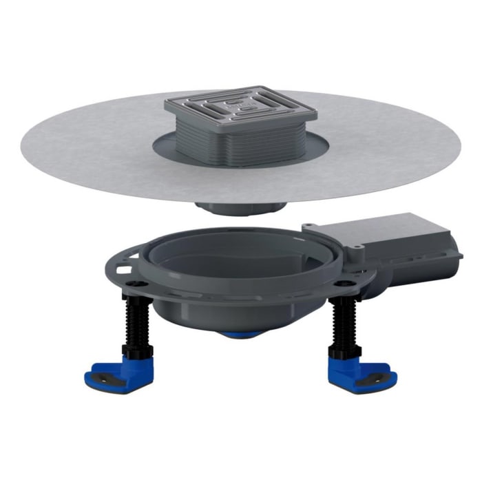 Dallmer Bodenablauf DallDrain Select Plan, DN 40, 10 x 10 cm