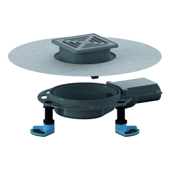 Dallmer Bodenablauf DallDrain Select Plan, DN 40, 12 x 12 cm