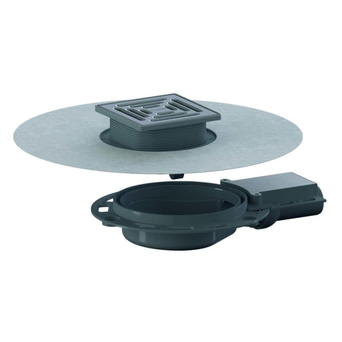 Dallmer Bodenablauf DallDrain Select Plan, OM DN 40, 12 x 12 cm